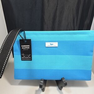Scout Cabana Clutch Wristlet French Blue & Pool NWT (Y)